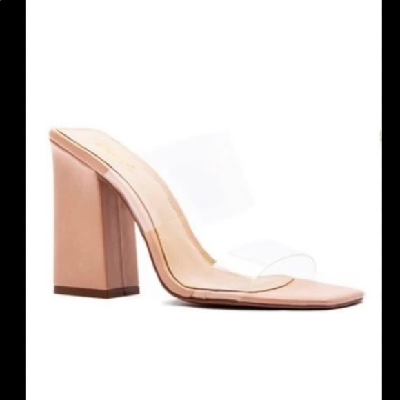 Cupid Chasity square toe block heel - Picture 3 of 6